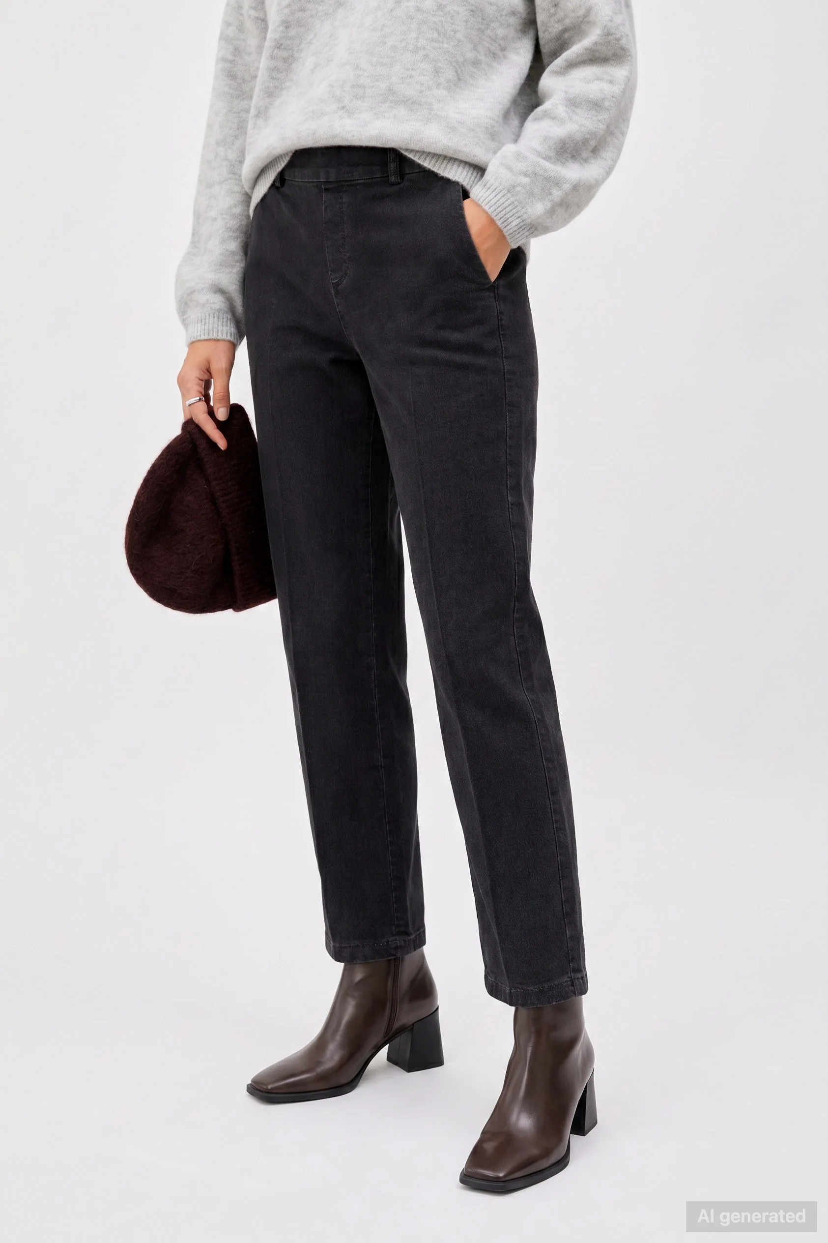 Mila Wide Flexi zwart Anne Montana, Zwart, 38, Wijd