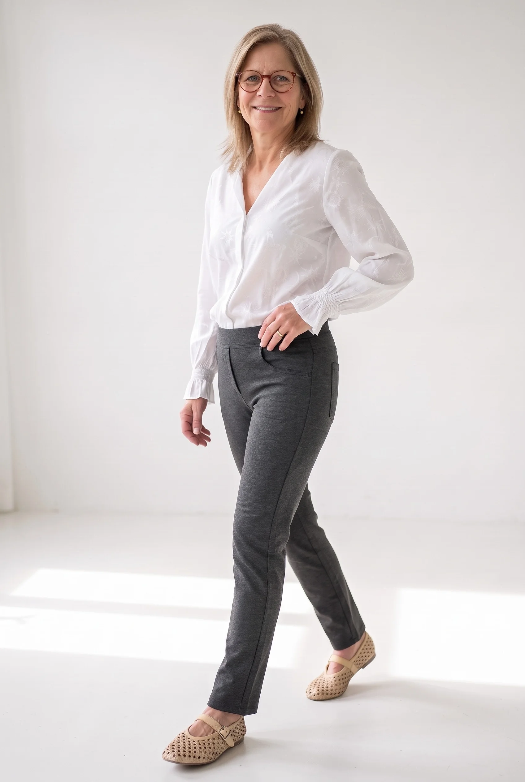 Suzy's Slim antraciet 4 pockets Lady Maior, Grijs, 38, Smal