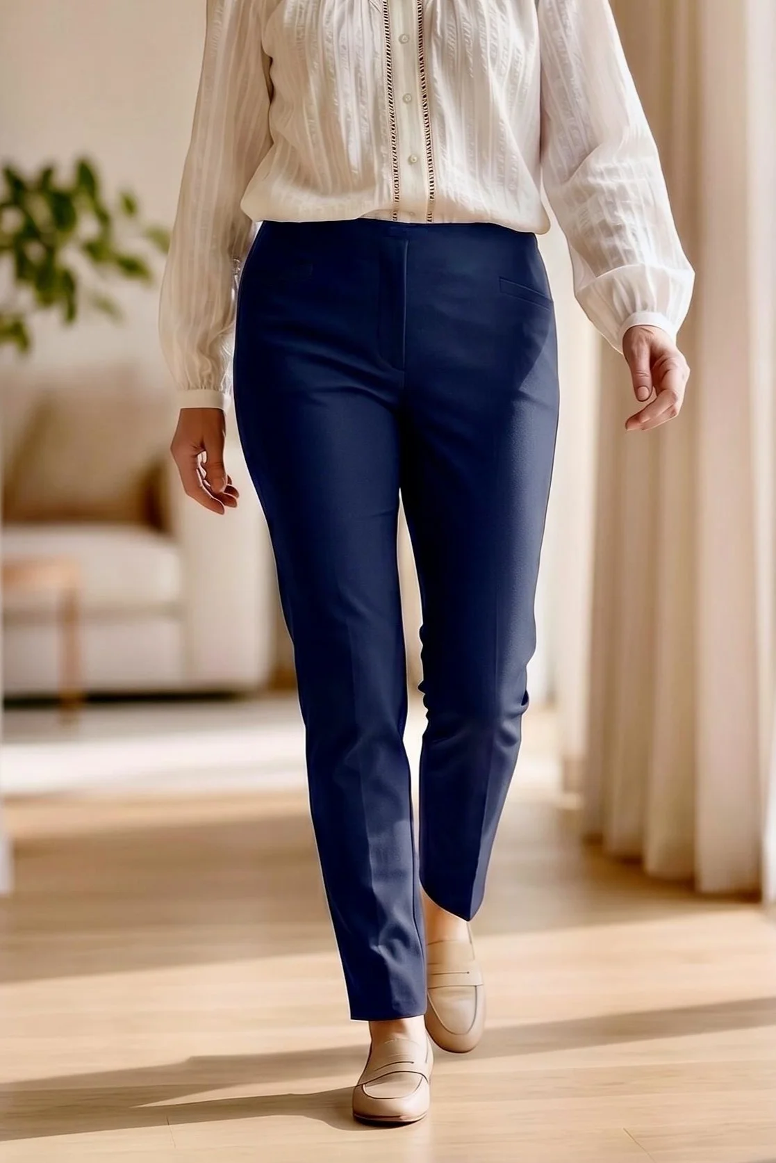 Caroline's Classic marine Lady Maior, Blauw, 38, Classic