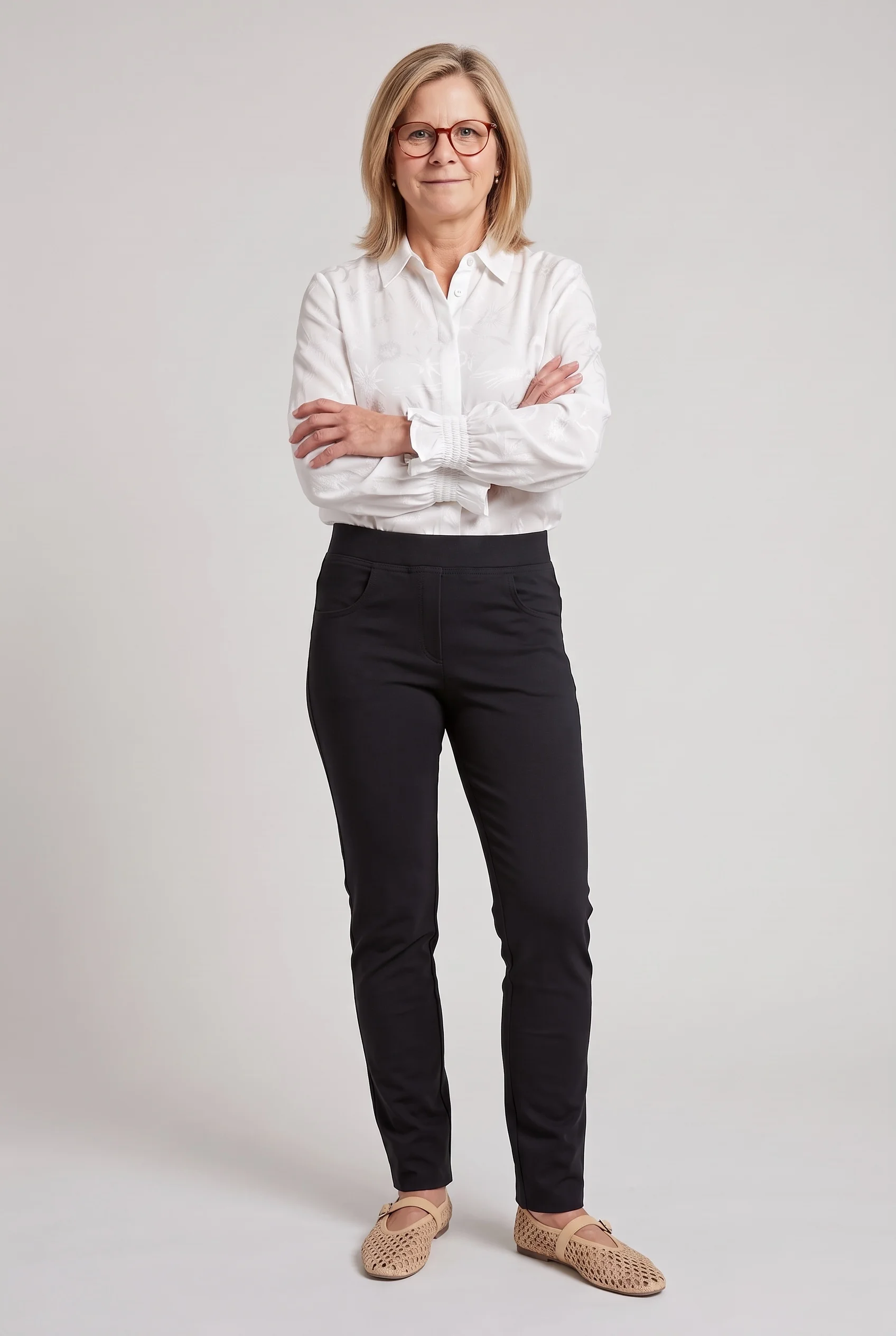 Suzy's Slim zwart 4 pockets Lady Maior, Zwart, 38, Smal