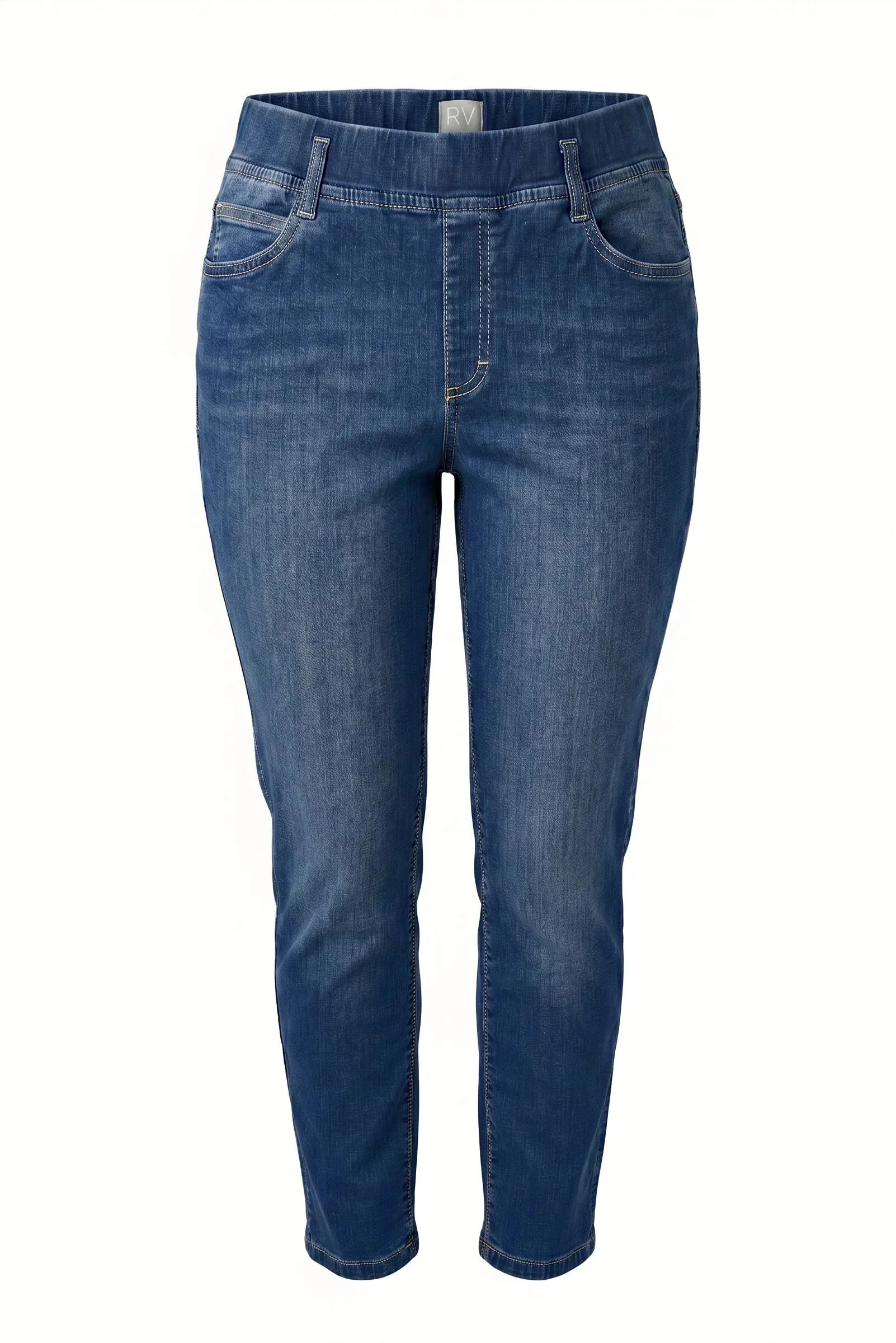 Rabe Jeans Bella blauw - Rabe jeans elastische taille stone washed 2 - Rabe 01 