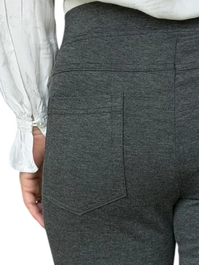 Suzy's Slim antraciet 4 pockets - Antraciet achterkant - LMW04Z03