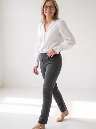 Suzy's Slim antraciet 4 pockets - Antraciet voor lopend - LMW04Z03