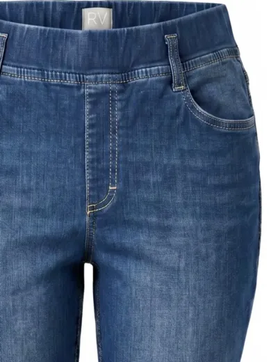 Rabe Jeans Bella stonewashed - Rabe jeans elastische taille stone washed voor detail 1 - Rabe 03