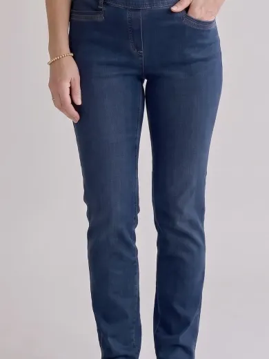 Jackie's Jeans dark denim - Voorpand jackie jeans dark denim - LMW0502